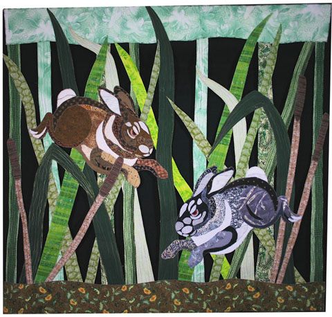 Rabbits in the Grass by Kim LaPolla