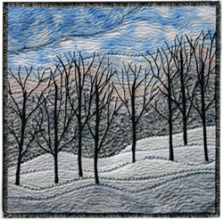 Another Winters Day - fiber art